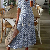 Élodie™ — Elegantná maxi kvetinová sametová šaty