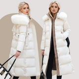 LUCIA™ | Dizajnová zimná parka s kožušinovou kapucňou