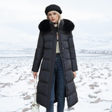 LUCIA™ | Dizajnová zimná parka s kožušinovou kapucňou