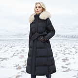 LUCIA™ | Dizajnová zimná parka s kožušinovou kapucňou