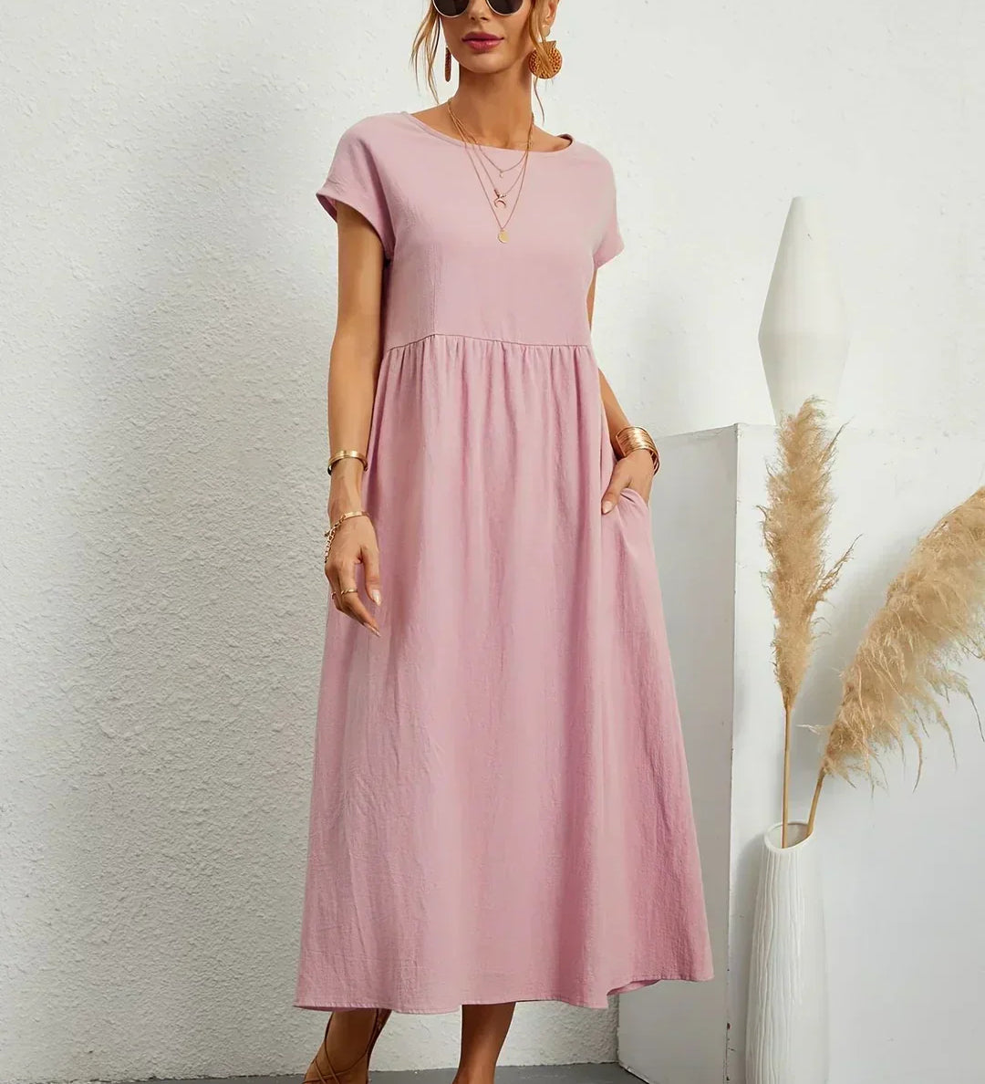 Gabrielle™ — Midi šaty s plynulým strihom a nadčasovou eleganciou