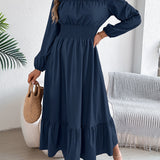 Avora Lyon | Elegantná dlhá šaty s volánmi