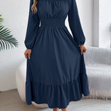 Avora Lyon | Elegantná dlhá šaty s volánmi