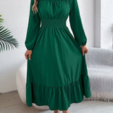 Avora Lyon | Elegantná dlhá šaty s volánmi