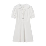 Avora Lyon | Elegantná šaty s odnímateľným golierom Claudine