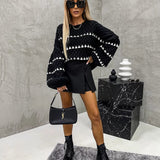 Avora Lyon | Elegantný a pohodlný oversize sveter s bodkami