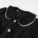 Avora Lyon | Elegantná šaty s odnímateľným golierom Claudine