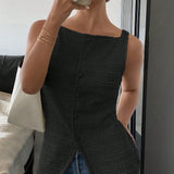 QUEENIE™ - Elegantná bezrukávová vesta s gombíkmi