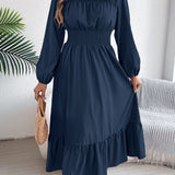 Avora Lyon | Elegantná dlhá šaty s volánmi