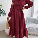 Avora Lyon | Elegantná dlhá šaty s volánmi