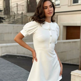 Avora Lyon | Elegantná šaty s odnímateľným golierom Claudine