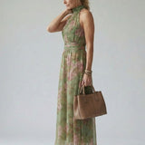 Milene - Vestido Midi com Decote Halter
