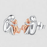 Mačací objatie - Náušnice