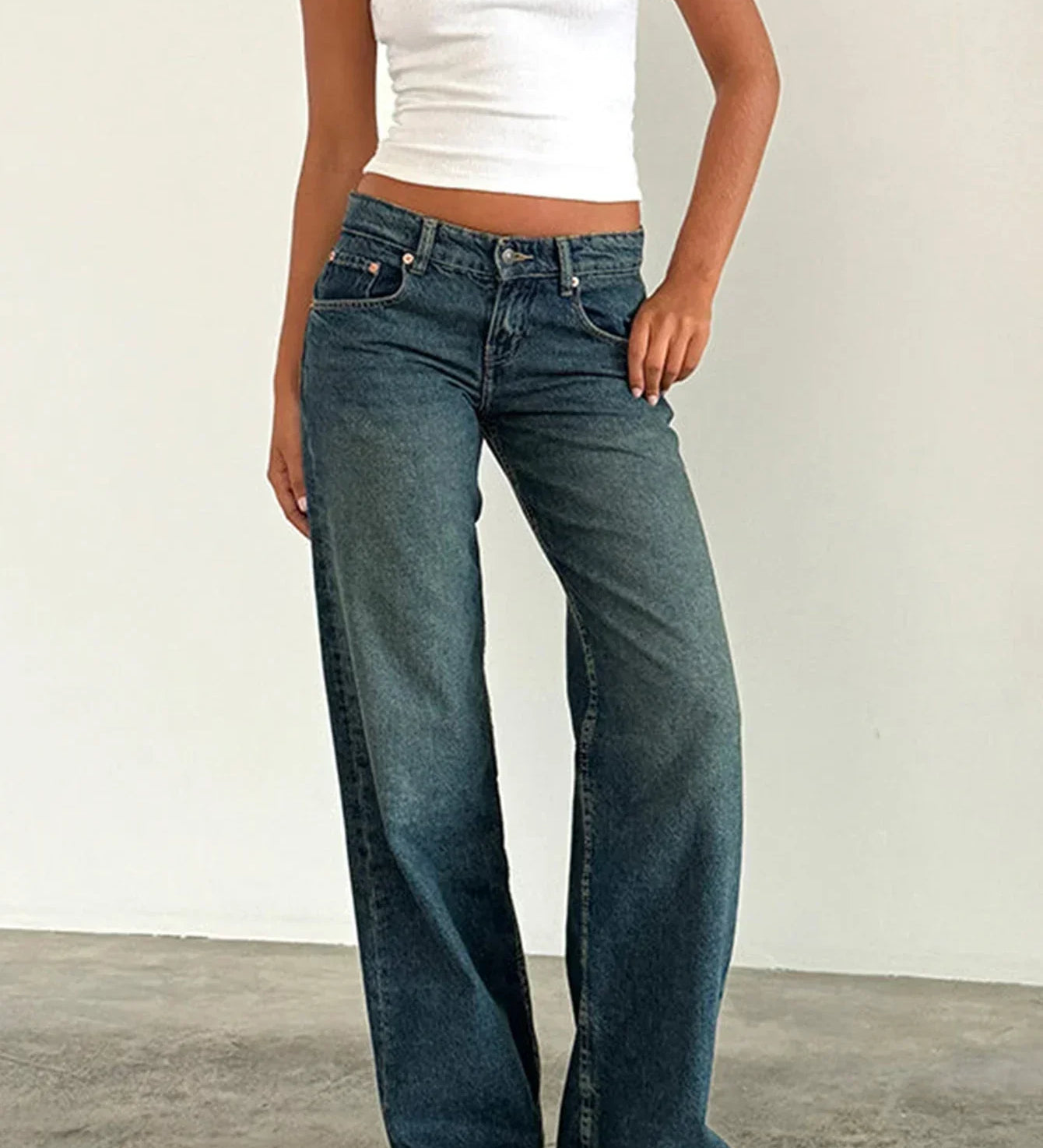 SYLVAINE™ – Vintage Casual Baggy Jeans