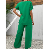 Lorrina™ Elegant Soft Two-Piece Set | Asymetrická blúzka a uvoľnené nohavice