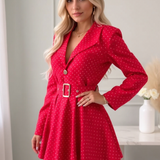 Colette™ - Elegantná pohodlná každodenná šaty s opaskom
