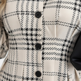 Élise™ — Elegantná kockovaná košeľová šaty