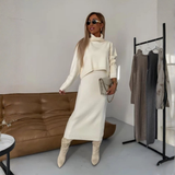 Darla™ Elegantný Pletený Set | Koordinované Pletené Šaty a Top
