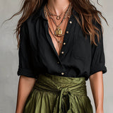 Vera - Conjunto Elegance Preto & Verde Oliva