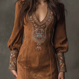 Virelya | Boho Detaile Mini Šaty
