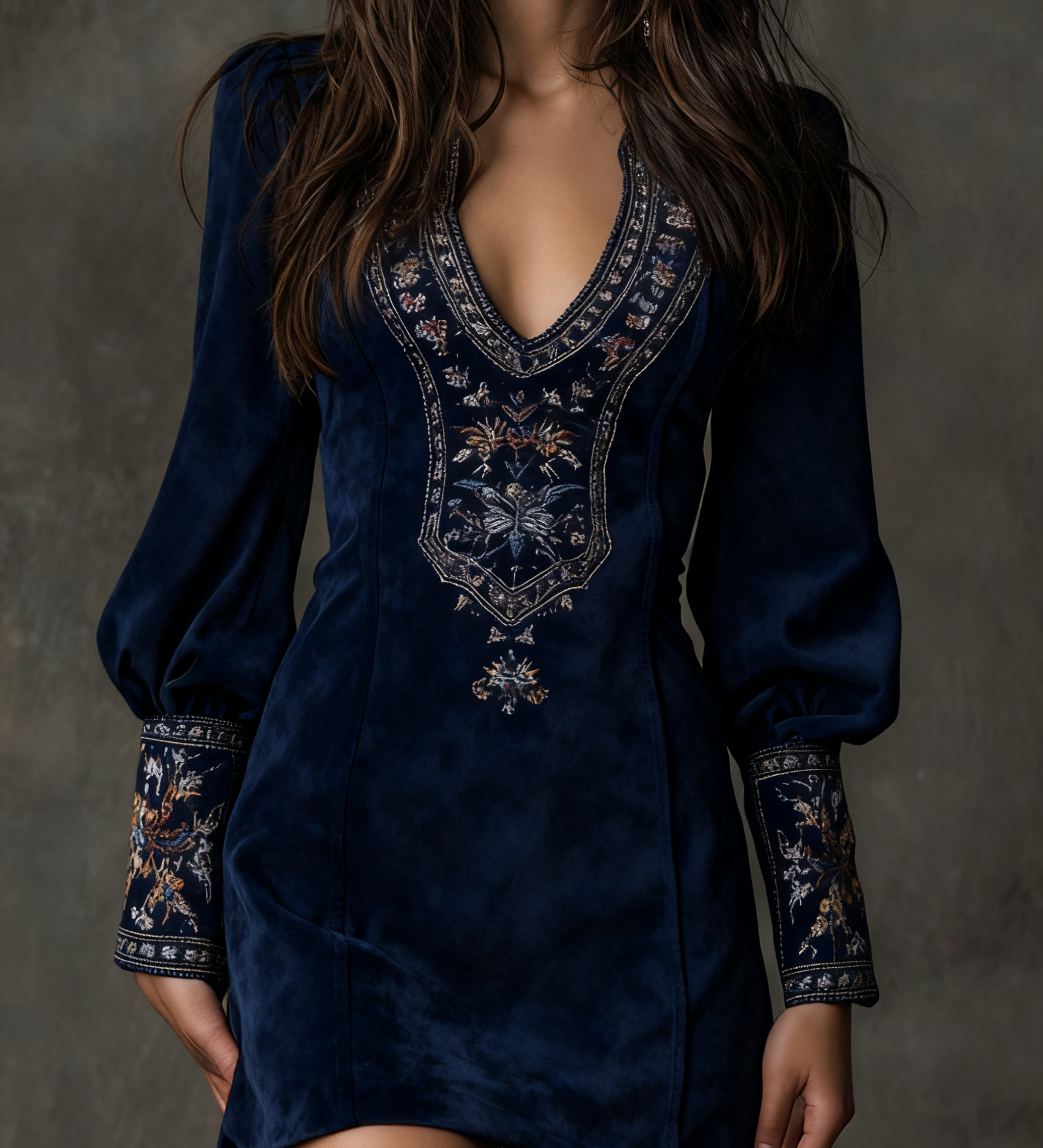 Virelya | Boho Detaile Mini Šaty