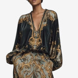 Maureen™ Elegant Printed Set | Ozdobný Fluidný Set