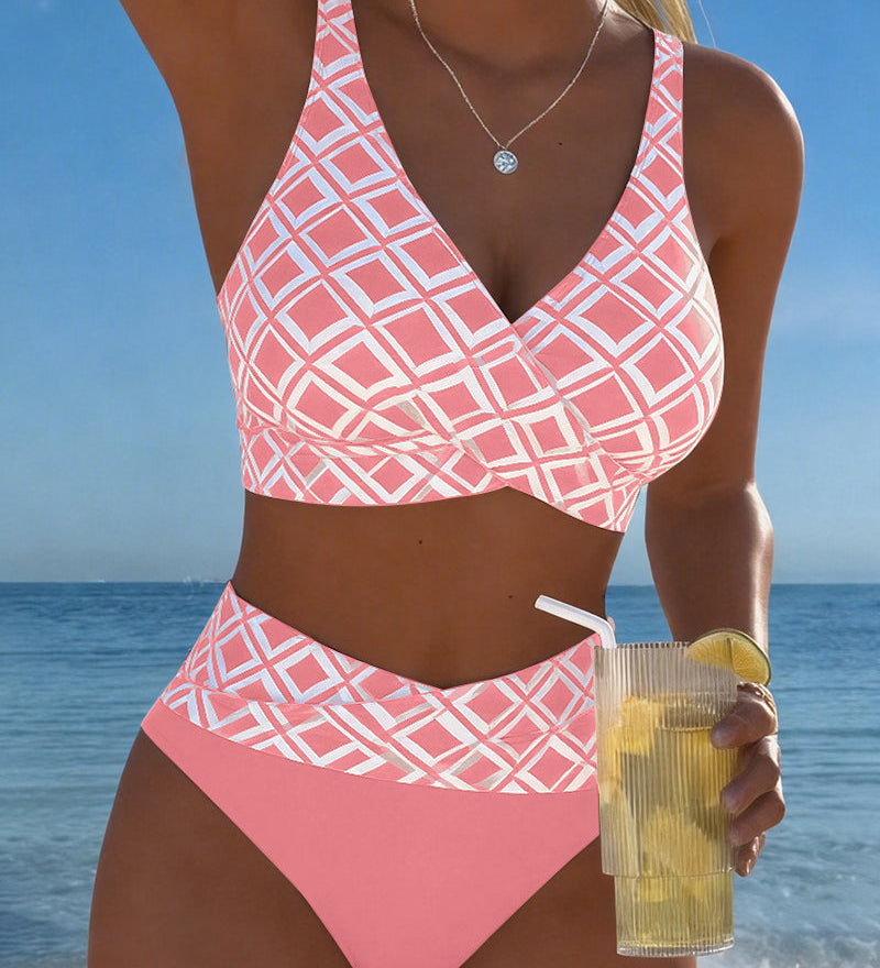 Bikiny s diamantovým vzorom