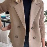 Corvielleen | Elegantný Blazer s Pletenými Rukávmi