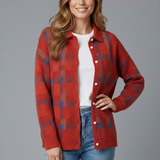 Avora Lyon | Mäkký károvaný cardigan