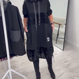 Loravynna | Trendy patchworková mikinová šaty