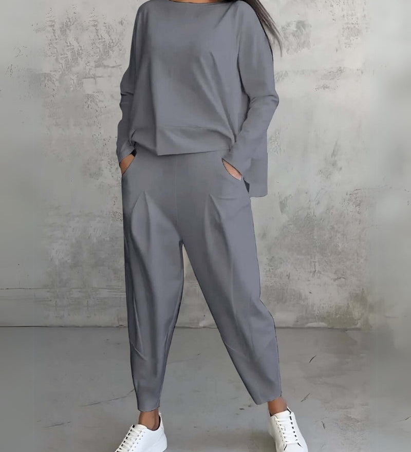 Jackquelin™ Elegant Lounge Set | Zodpovedajúci štýlový top a nohavice
