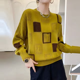 Avora Lyon | Elegantný pulóver s geometrickými priedušnými vzormi