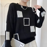 Avora Lyon | Elegantný pulóver s geometrickými priedušnými vzormi