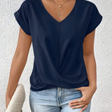 MEIKA™ – Klasický top s detailom twist a výstrihom do V