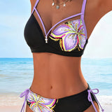 Bikini braletka s potlačenou šnúrkou