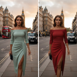 Elarienne | Chic Voľný Maxi Šaty s Halter Výstrihom