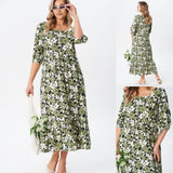 Florine™ — Elegantná a ženská midi kvetinová šaty