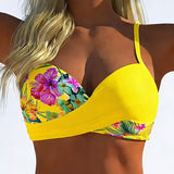 Bikini bralette s kontrastným vzorom