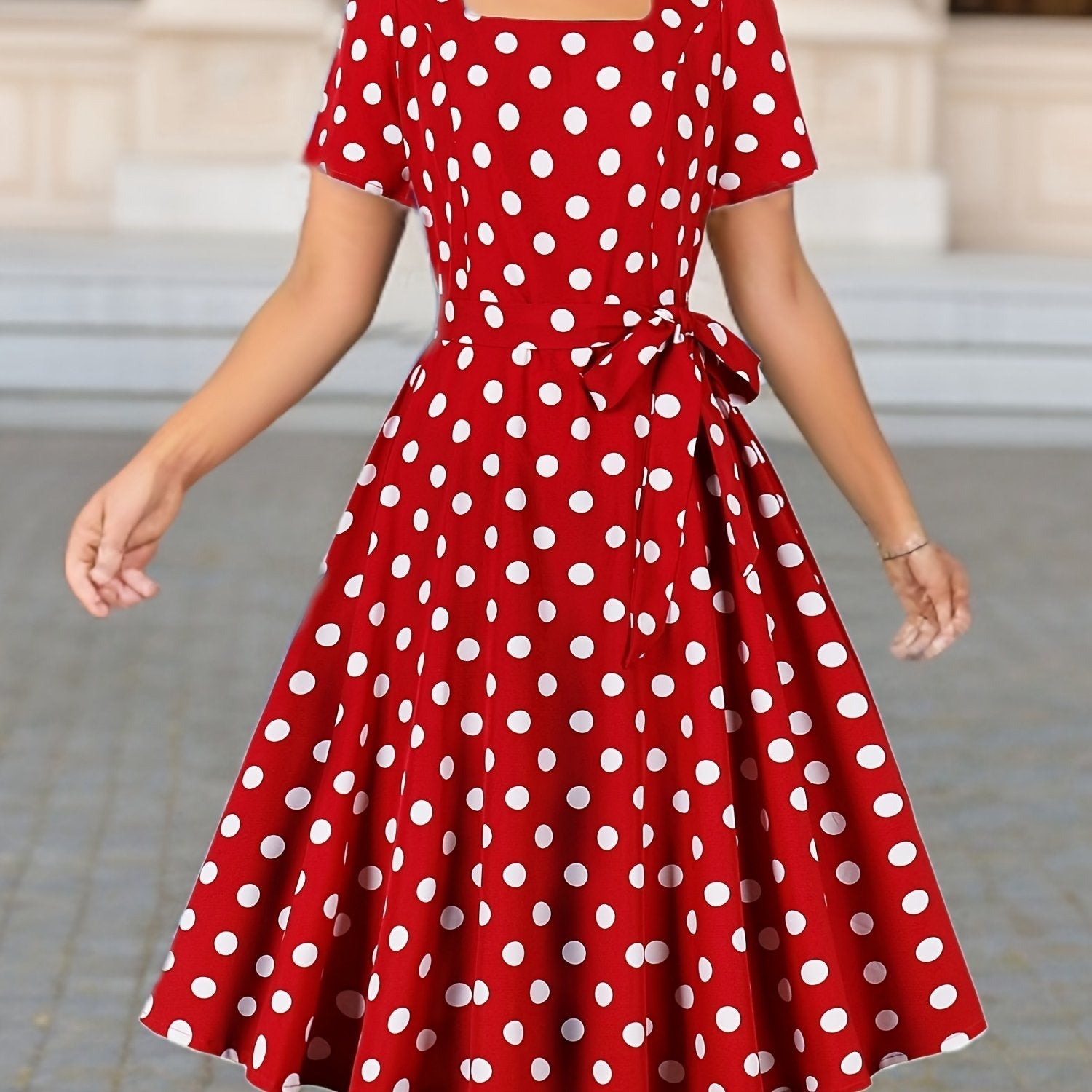 Marguerite™ | Elegantná pohodlná šaty s bodkami, nadčasová
