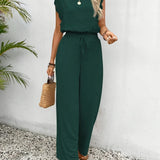 Zella™ Elegantný Dvojdielny Set | Top s Čipkovým Lemom a Nohavice s Širokými Nohavicami