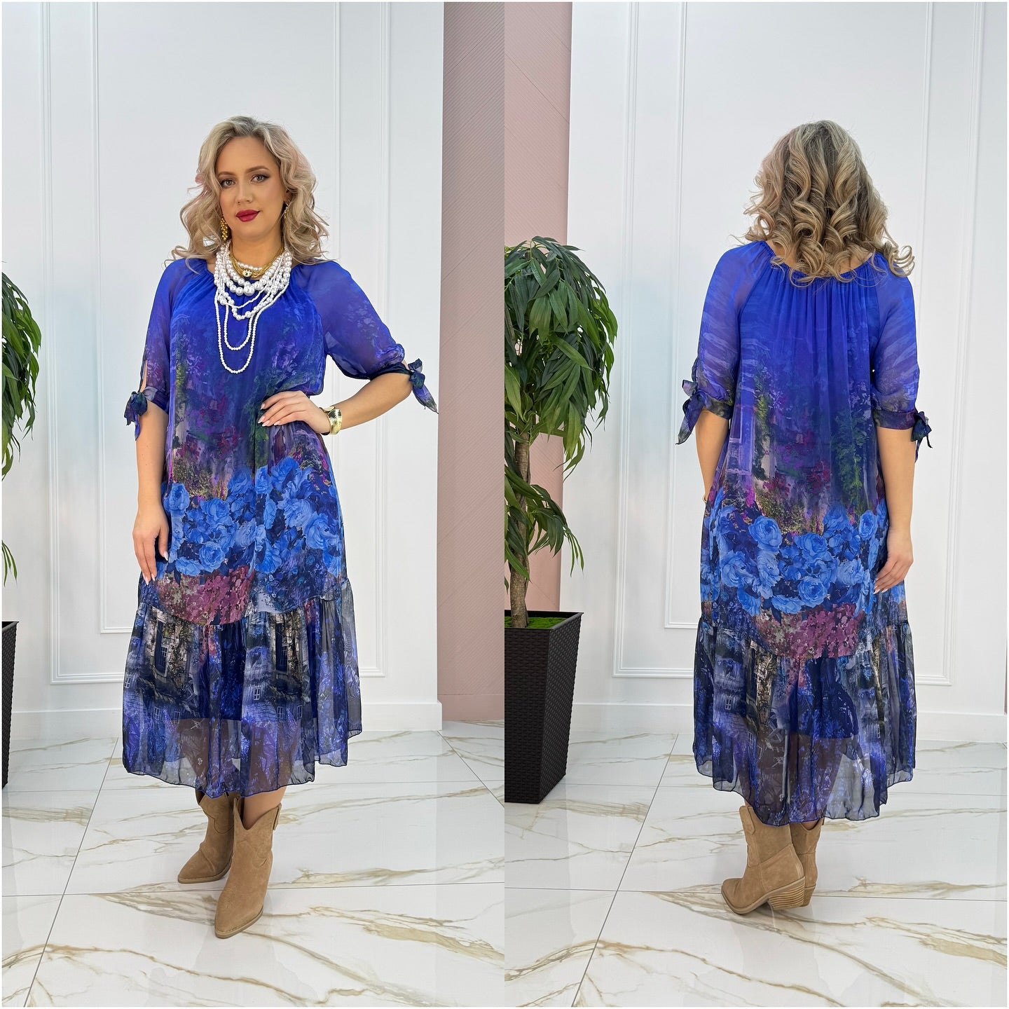 Clémence™ | Elegantná dlhá kvetinová šaty pohodlné
