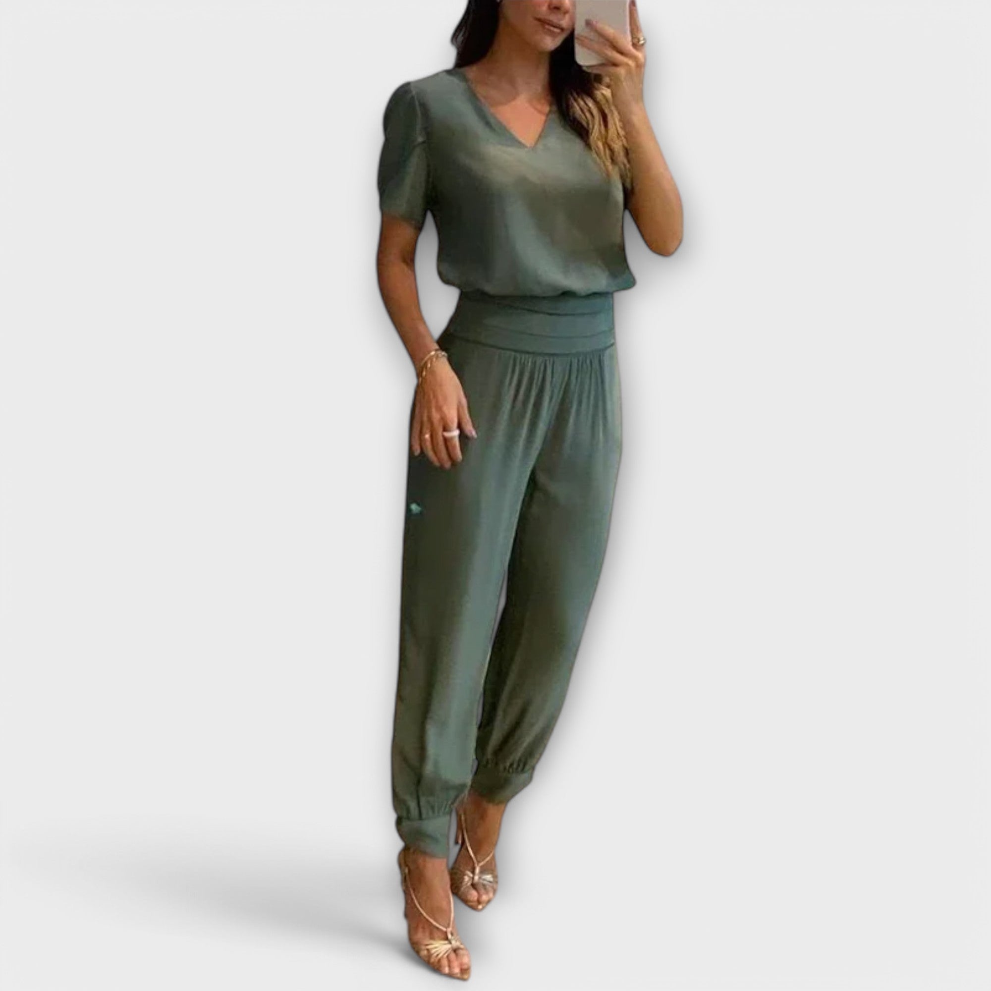 Irmelinda - Elegantný set topu a nohavíc