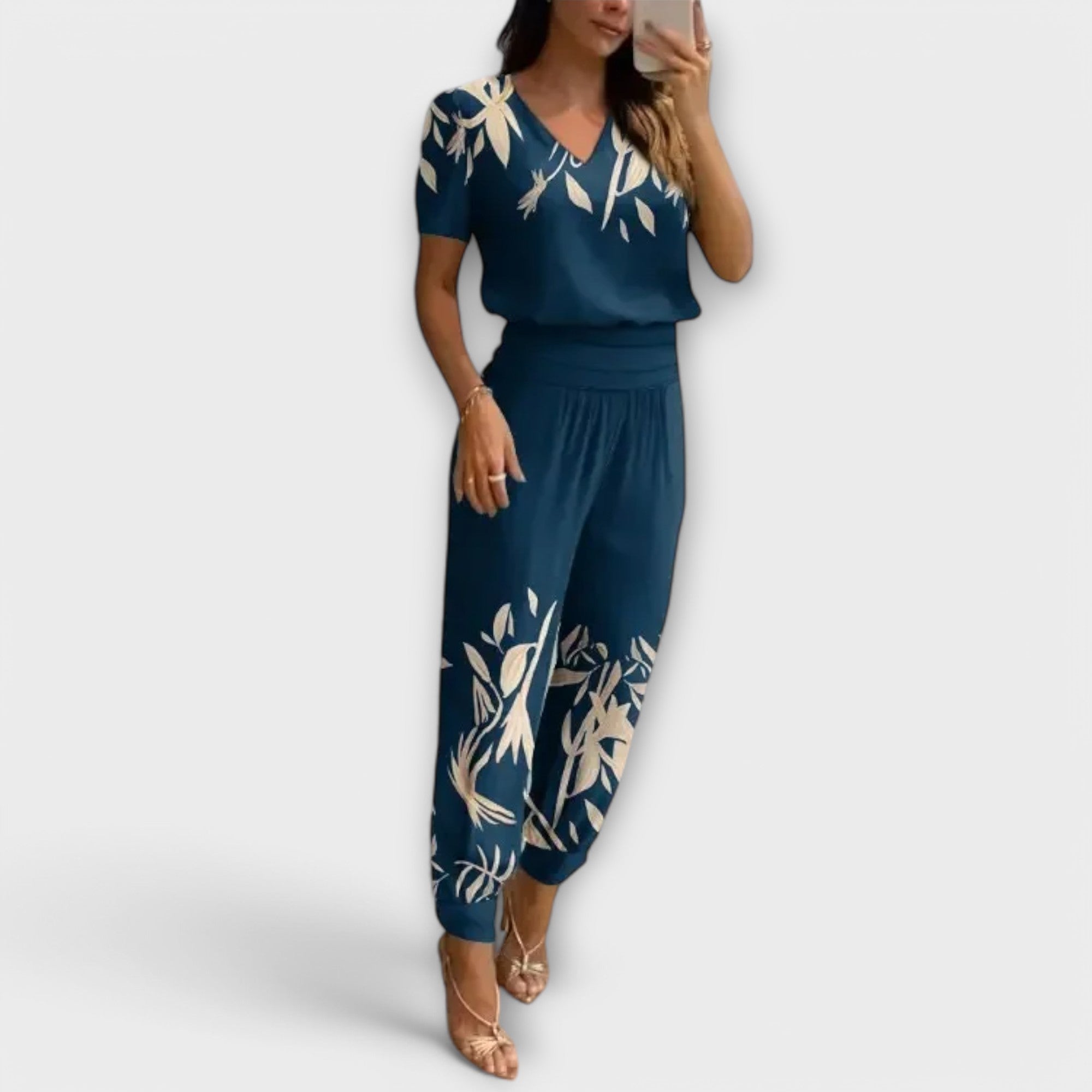 Irmelinda - Elegantný set topu a nohavíc