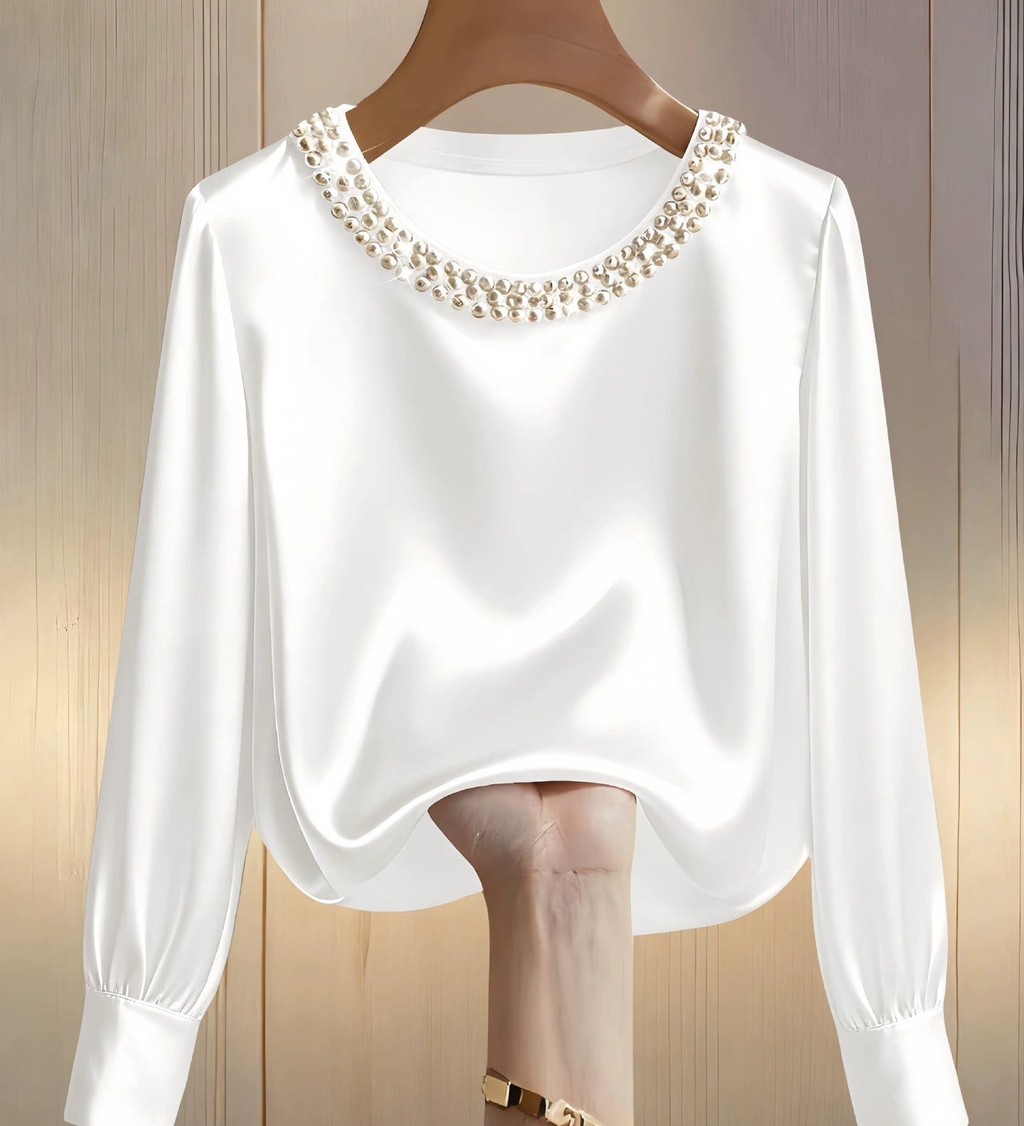 Perlisse | Elegantný top s okrúhlym výstrihom