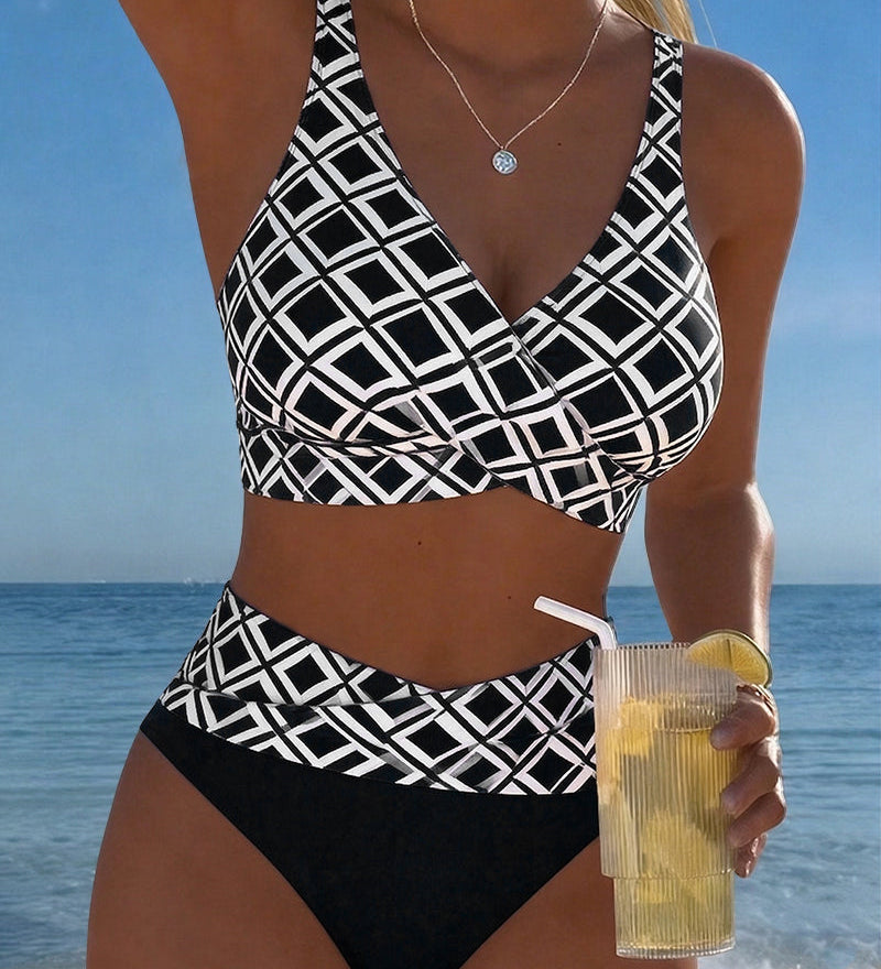 Bikiny s diamantovým vzorom