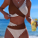 Pruhované Krížové Bikiní
