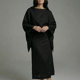 Sienna | Kimono šaty midi s viazaním v páse