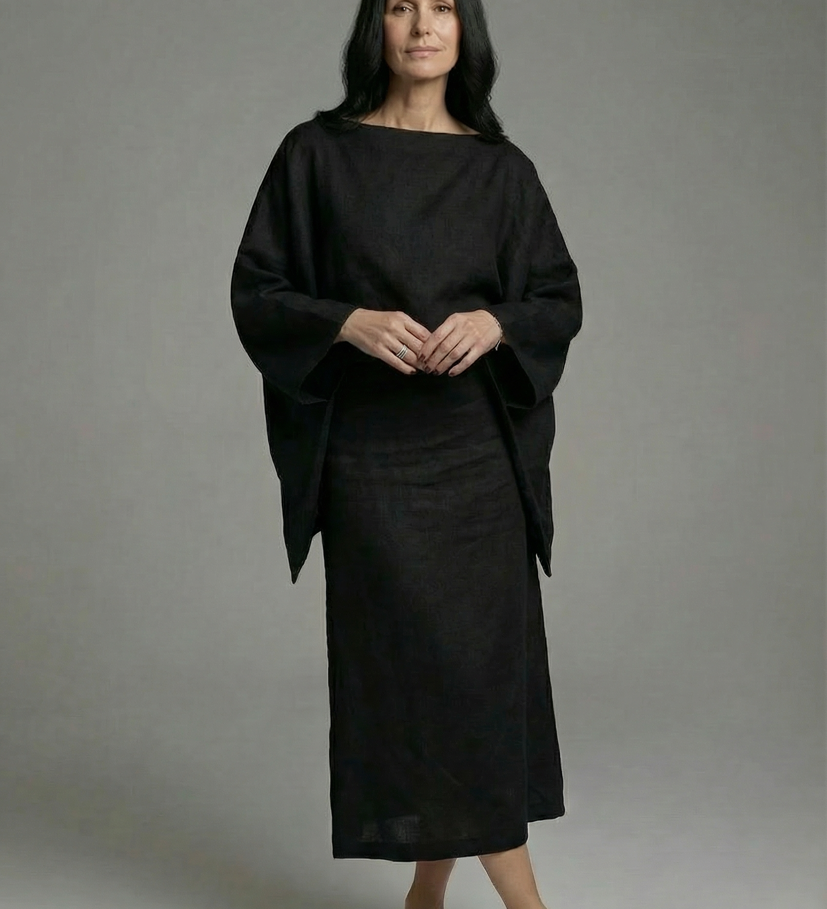 Sienna | Kimono šaty midi s viazaním v páse
