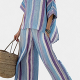 Laura - Conjunto Listras Daisy Malva