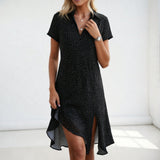 Amandine™ — Elegantné voľné šaty s ženským rozparkom